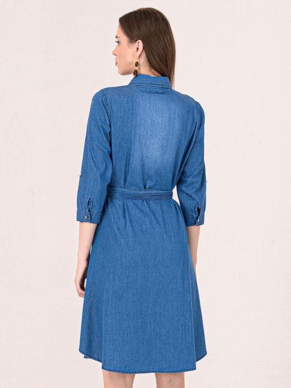 Albion Women Blue Smart Dress