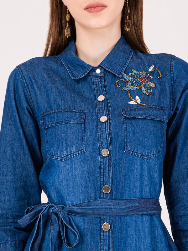Albion Women Blue Smart Dress