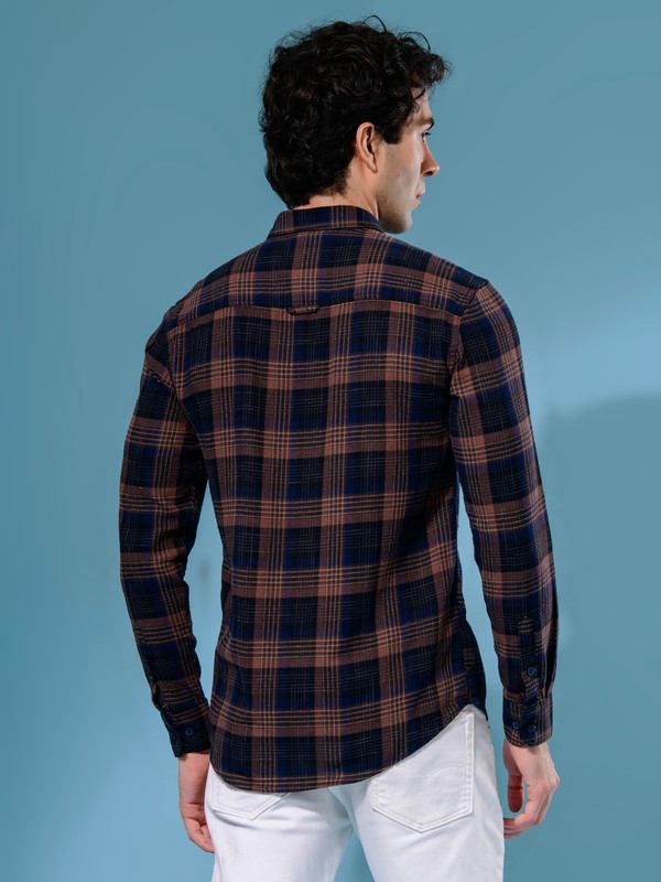 ALBION MENS MOF BROWN SHIRT