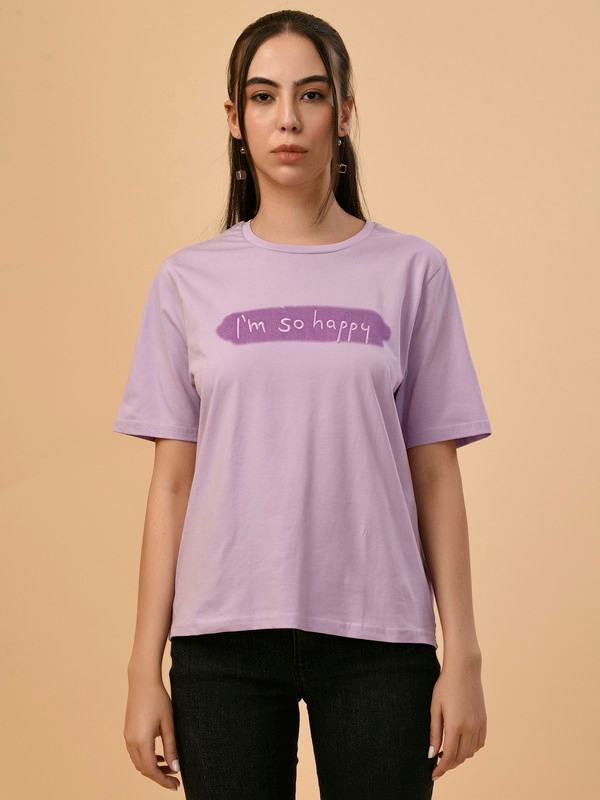 ALBION PREMIUM LADIES PURPLE REGULAR T-SHIRT