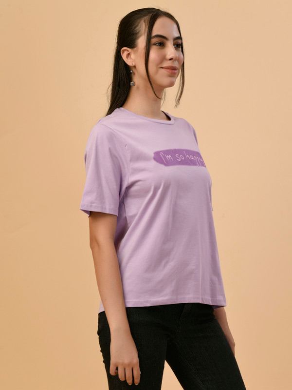 ALBION PREMIUM LADIES PURPLE REGULAR T-SHIRT