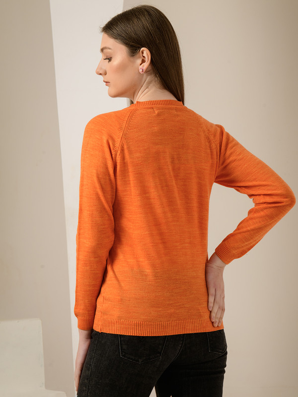 ALBION SMART ORANGE LADIES WINTER CARDIGAN