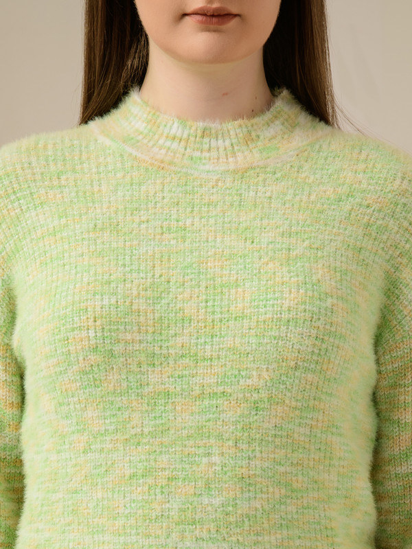 ALBION SMART LIGHT GREEN LADIES WINTER TOP (WOOLEN)