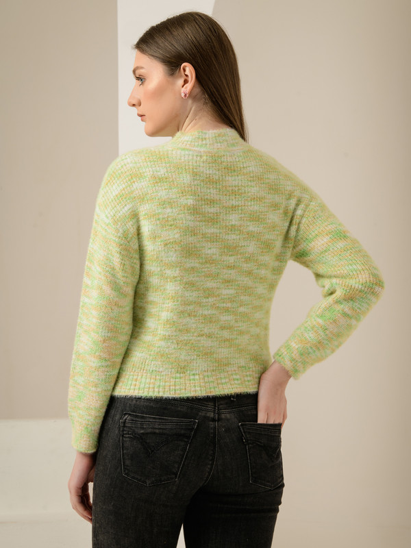 ALBION SMART LIGHT GREEN LADIES WINTER TOP (WOOLEN)