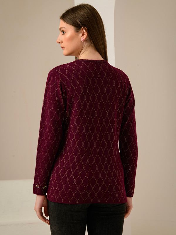 ALBION SMART WINE LADIES WINTER CARDIGAN