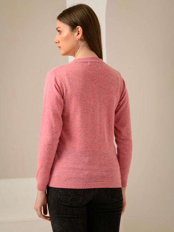 ALBION SMART LIGHT PINK LADIES WINTER CARDIGAN