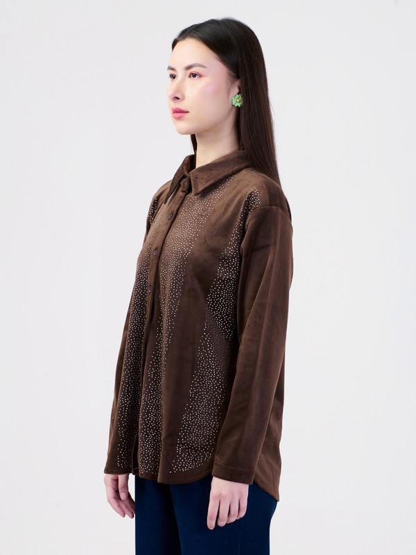 ALBION LADIES BROWN TOP
