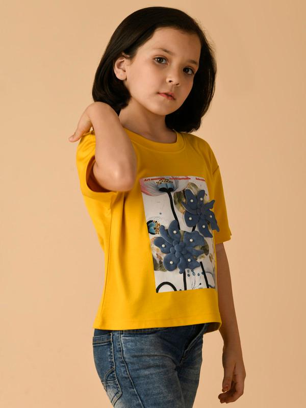 ALBION PREMIUM GIRLS MUSTRED TOP
