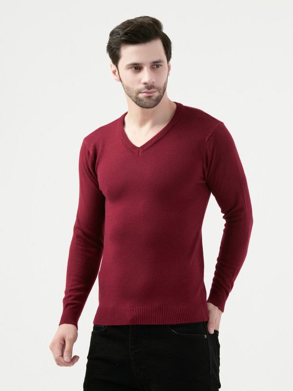 Albion Mens Mehroon Pullover