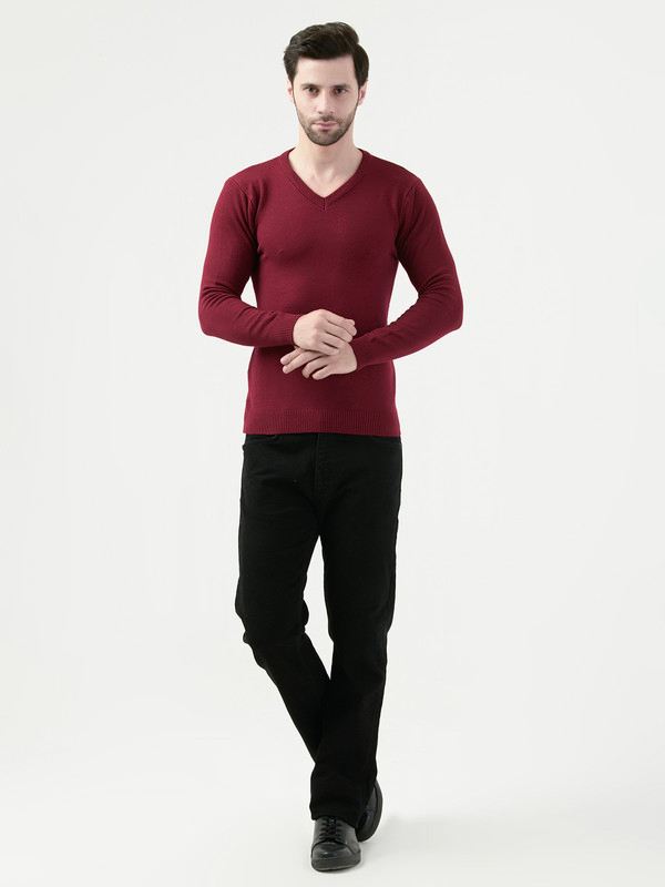 Albion Mens Mehroon Pullover