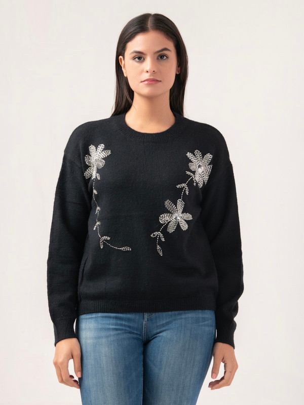 Albion Women Winter Black Sweaters