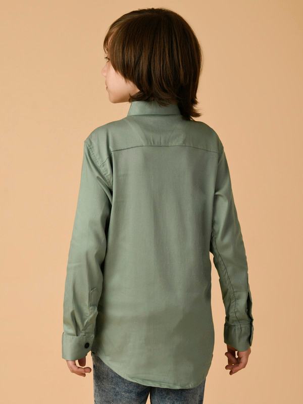 ALBION PREMIUM BOYS GREEN SHIRT