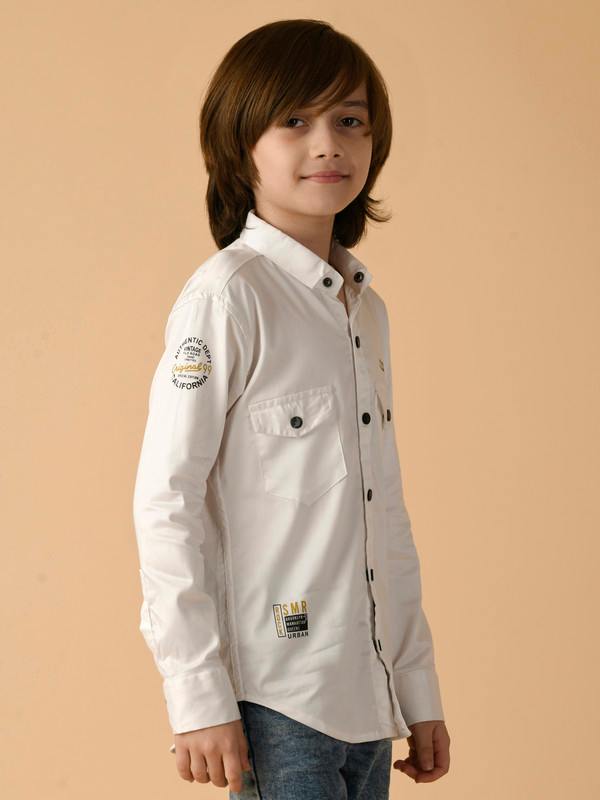 ALBION PREMIUM BOYS WHITE SHIRT