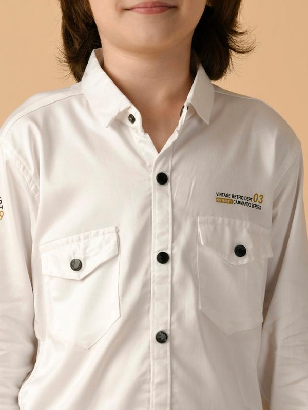 ALBION PREMIUM BOYS WHITE SHIRT