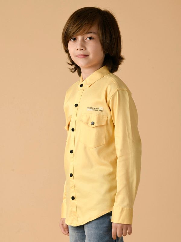ALBION PREMIUM BOYS YELLOW SHIRT