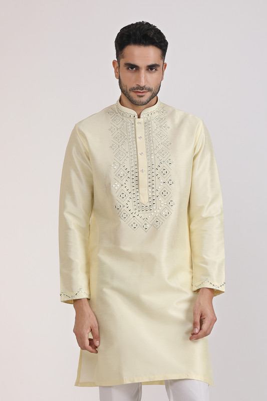 Albion Mens Primume Lemon Kurta Pyjama