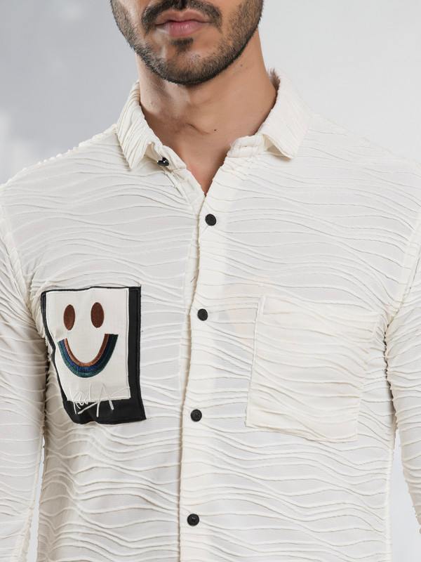ALBION MENS SMOKER WHITE SHIRT