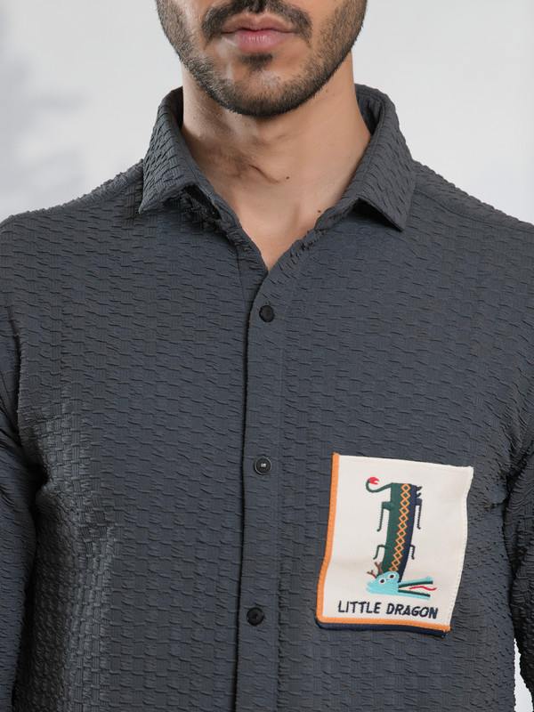 ALBION MENS SMOKER GREY SHIRT