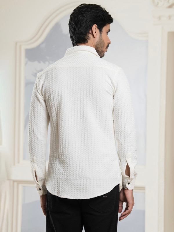 ALBION MENS SMOKER WHITE SHIRT