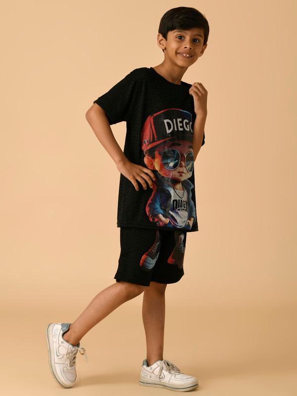 ALBION PREMIUM BOYS BLACK COORD SET