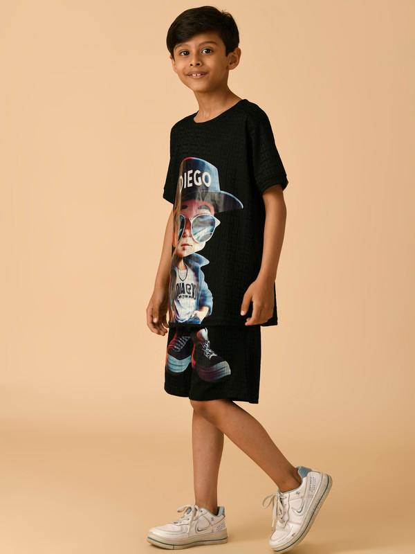 ALBION PREMIUM BOYS BLACK COORD SET