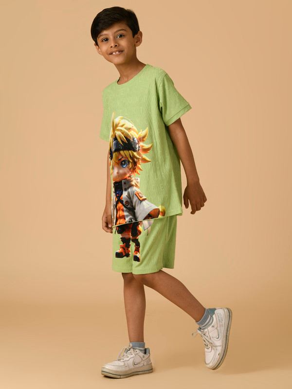 ALBION PREMIUM BOYS GREEN COORD SET