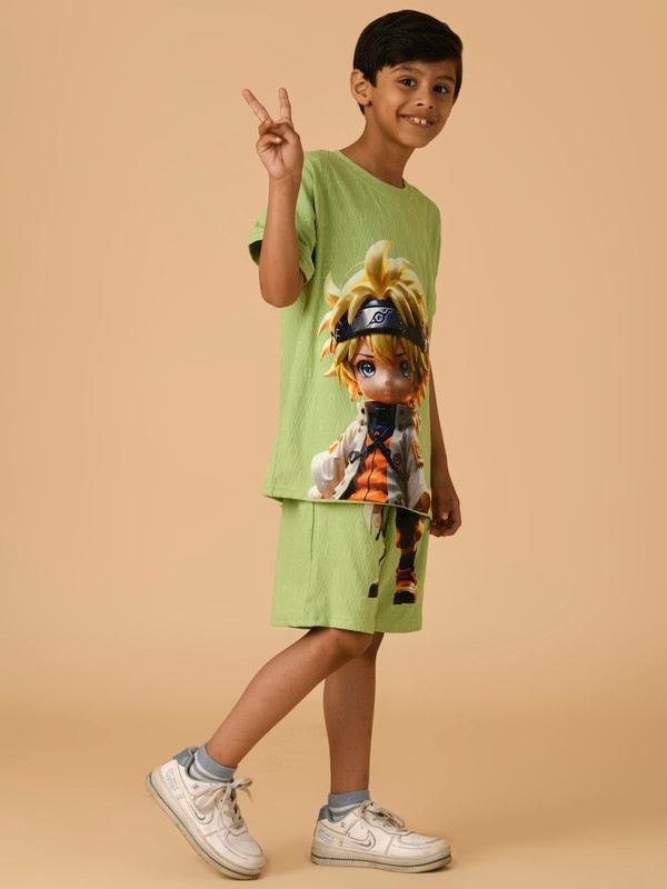 ALBION PREMIUM BOYS GREEN COORD SET