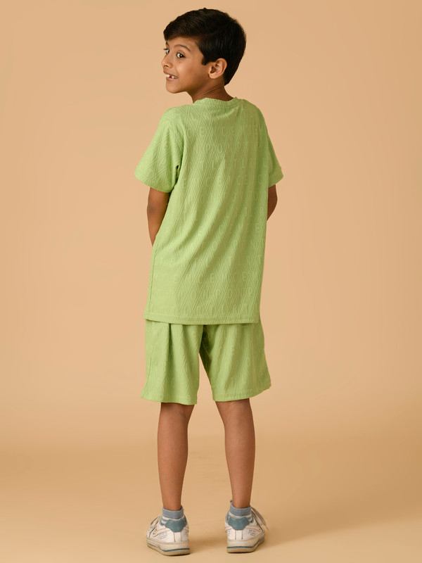 ALBION PREMIUM BOYS GREEN COORD SET