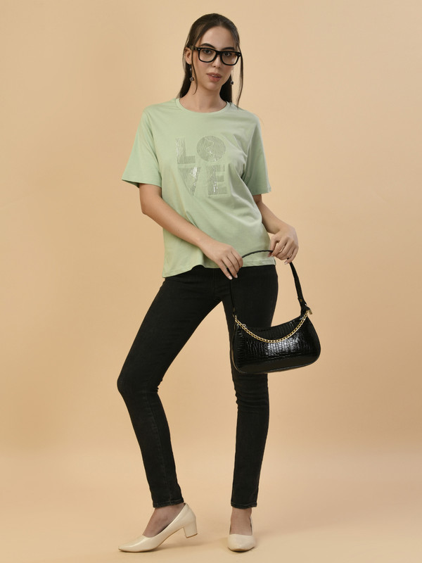 ALBION PREMIUM LADIES L.GREEN REGULAR T-SHIRT
