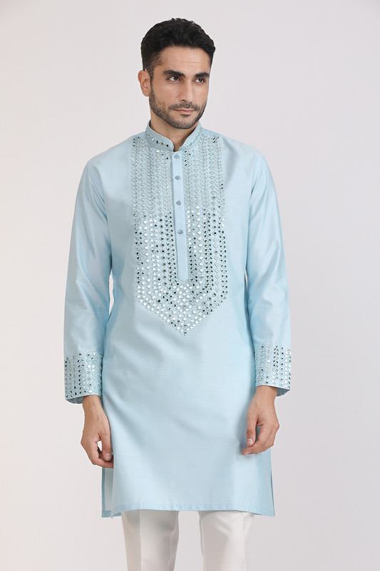 Albion Mens Primume Sky Kurta Pyjama
