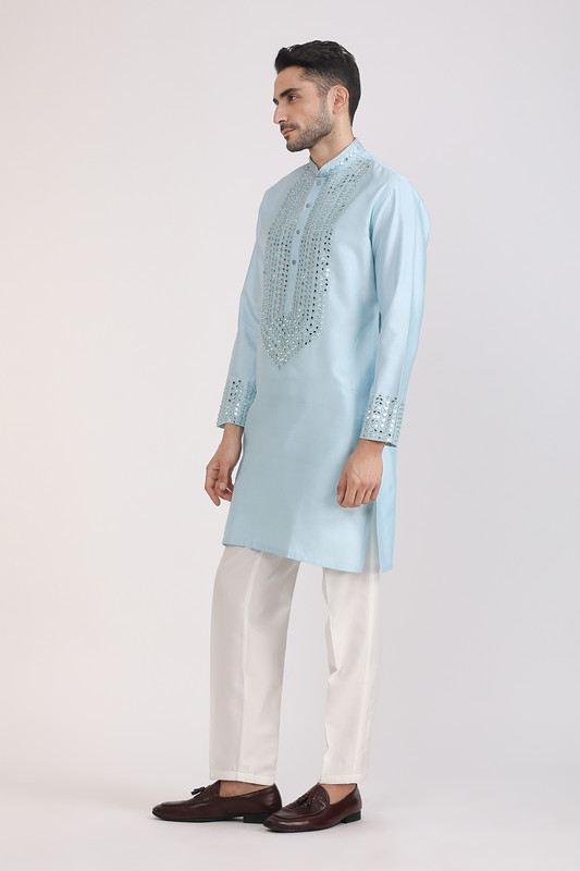 Albion Mens Primume Sky Kurta Pyjama