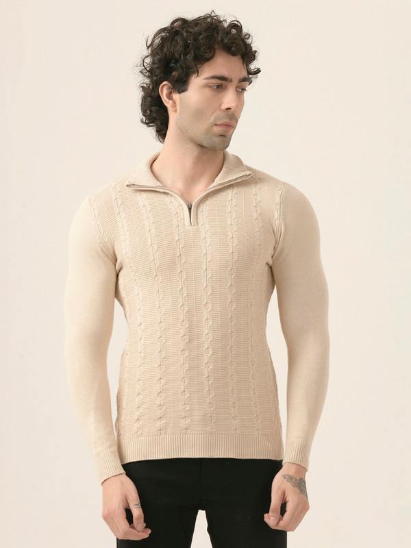 Albion Mens Winter Beige Sweaters