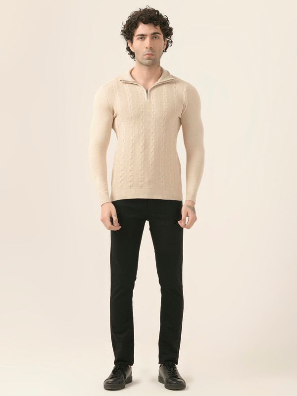 Albion Mens Winter Beige Sweaters