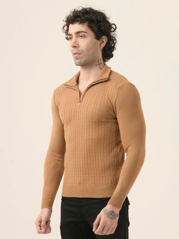 Albion Mens Winter Brown Sweaters