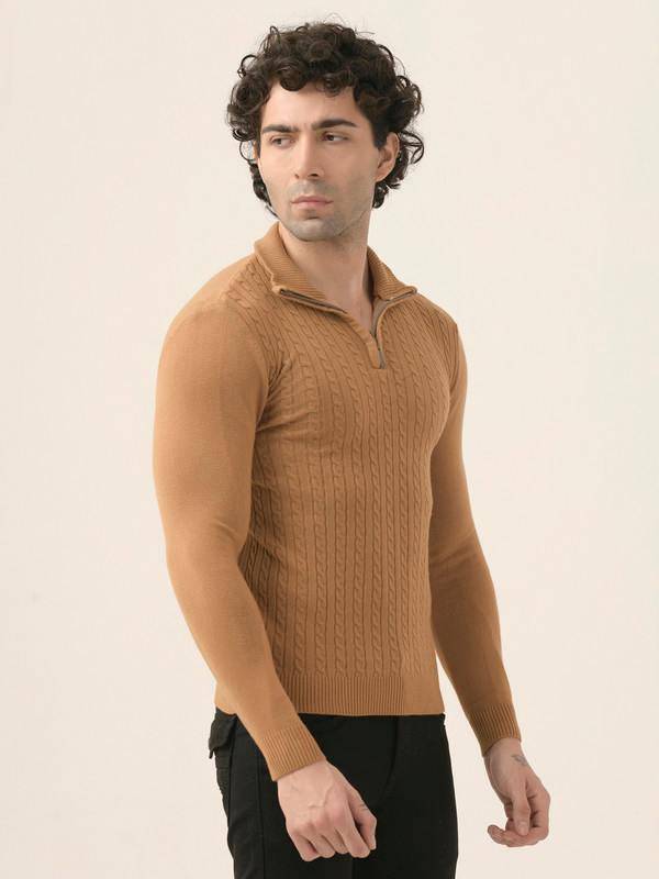 Albion Mens Winter Brown Sweaters