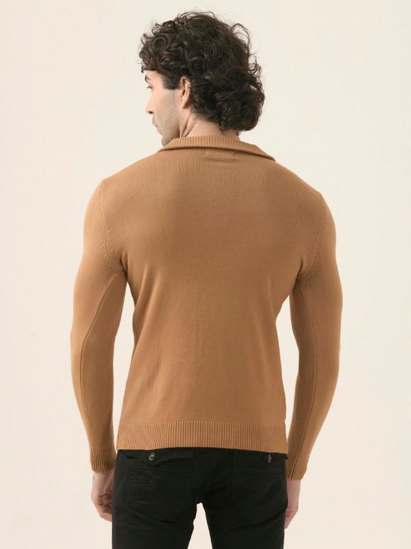ALBION Mens Winter Brown Sweaters