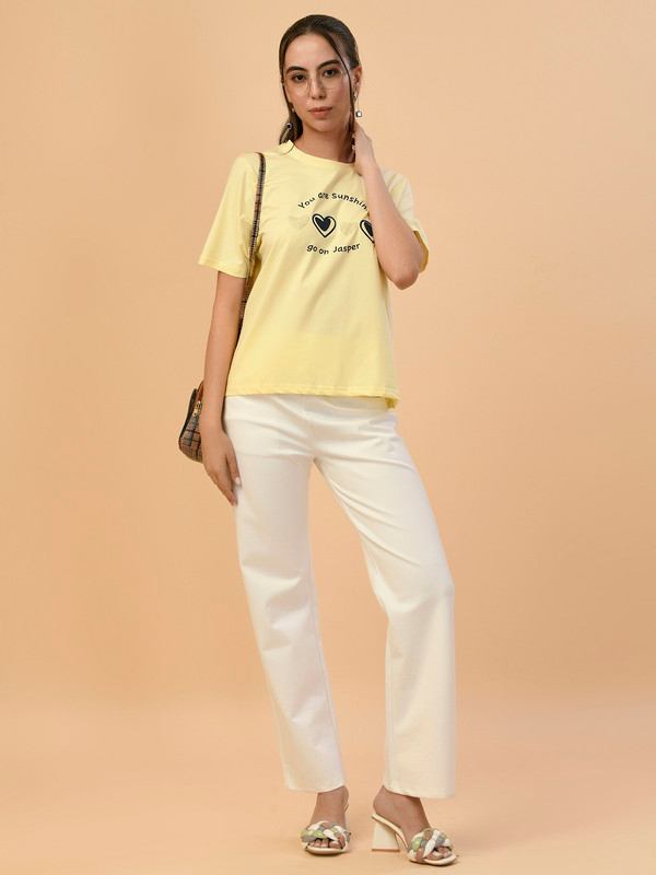 ALBION PREMIUM LADIES LEMON REGULAR T-SHIRT
