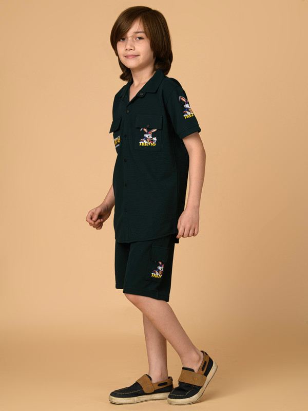 ALBION PREMIUM BOYS GREEN COORD SET