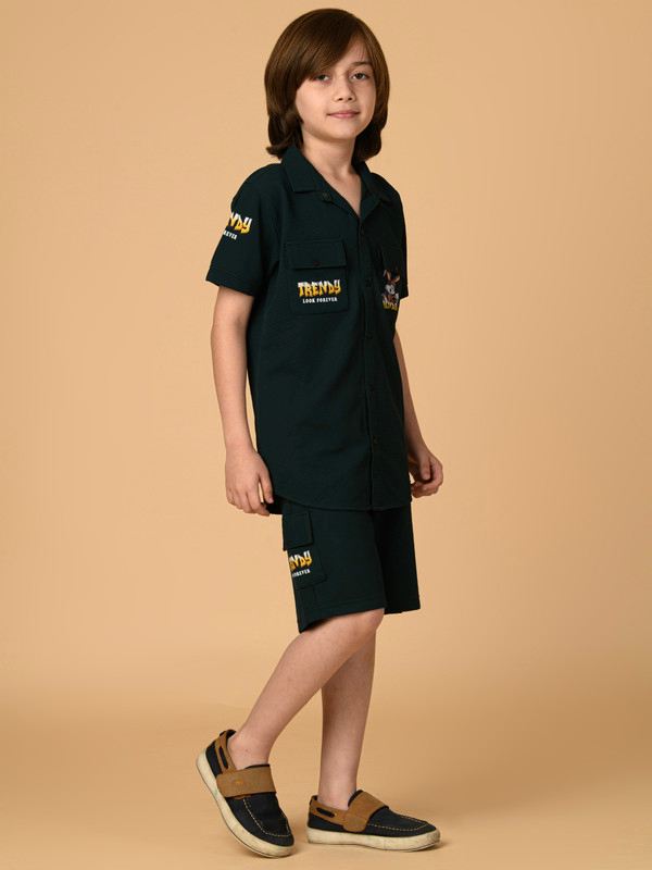 ALBION PREMIUM BOYS GREEN COORD SET