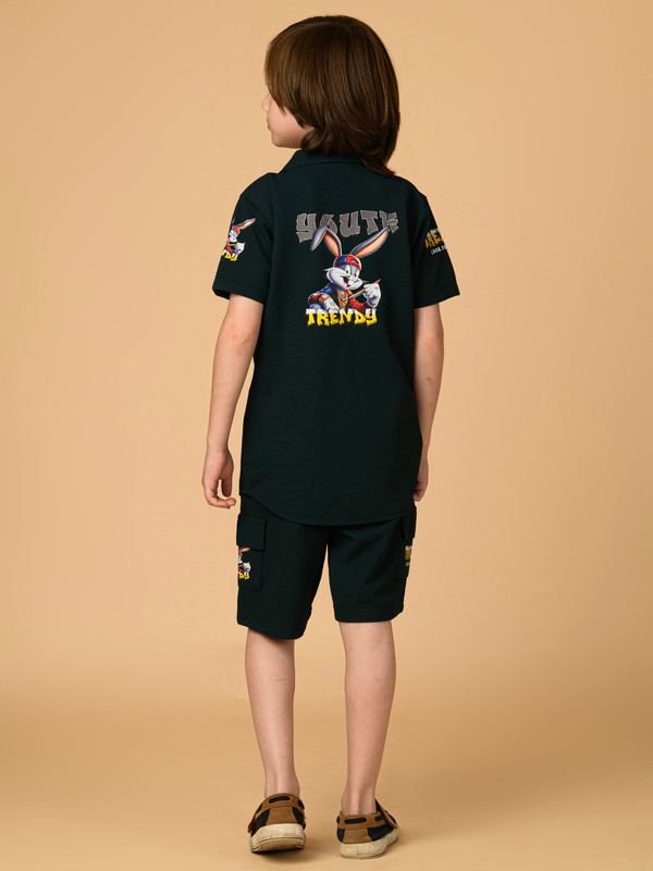 ALBION PREMIUM BOYS GREEN COORD SET
