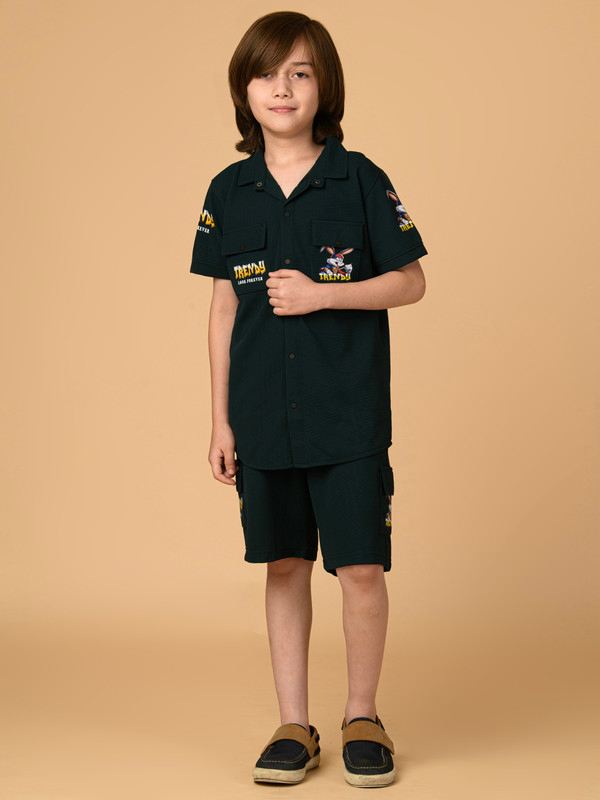ALBION PREMIUM BOYS GREEN COORD SET