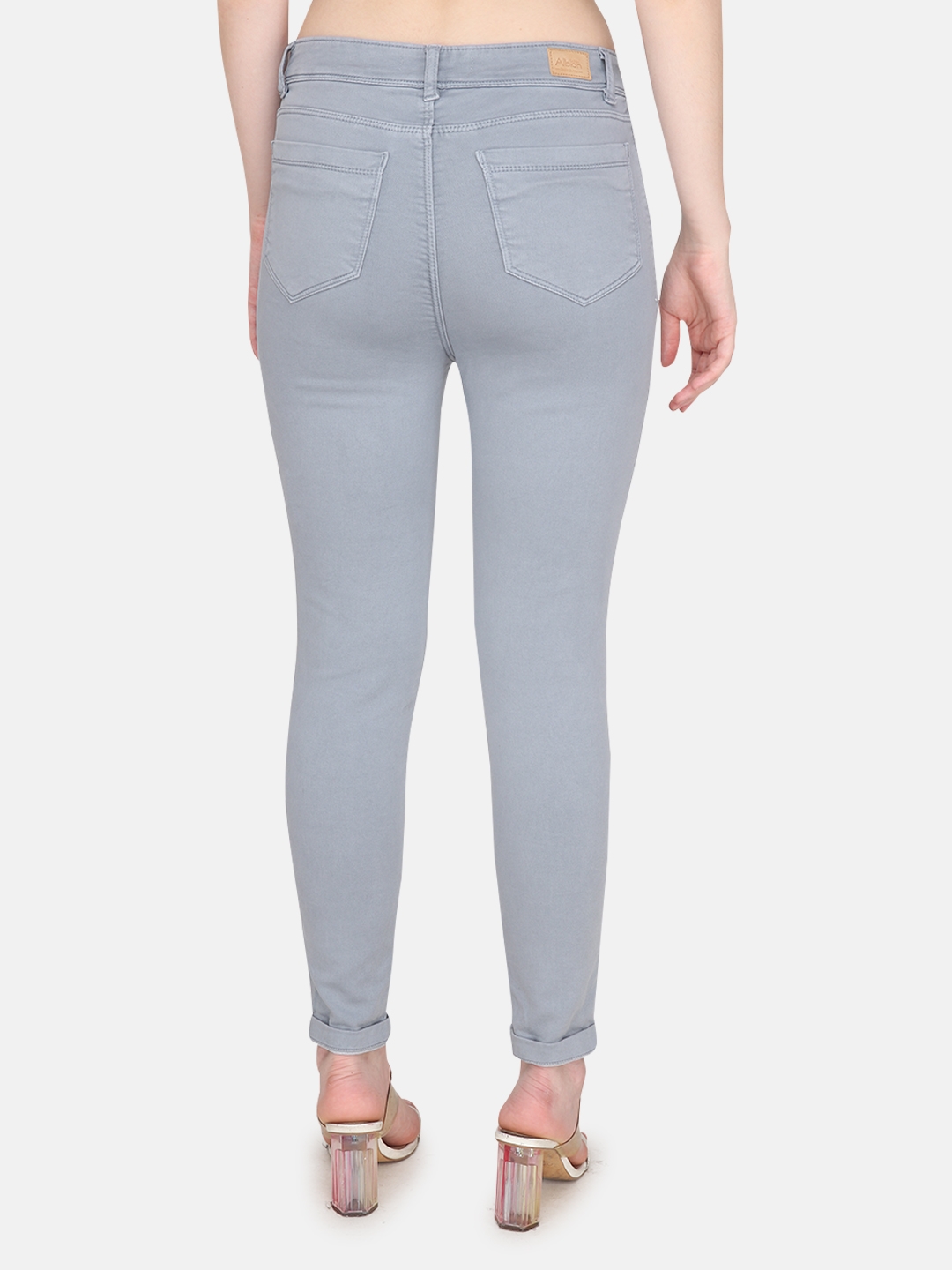 Albion | Albion By CnM Women Dark Grey Denim Stretchable Jeans 3