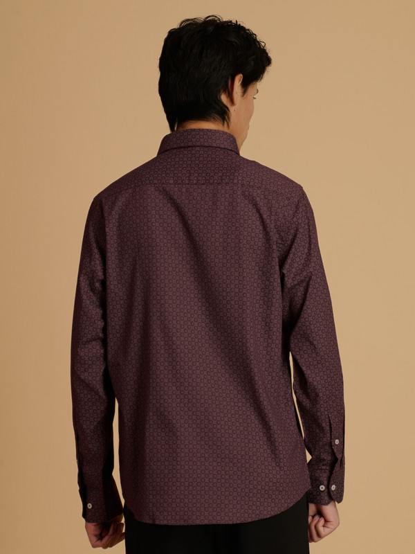 Albion Premium Mens Mehroon Shirt Fs