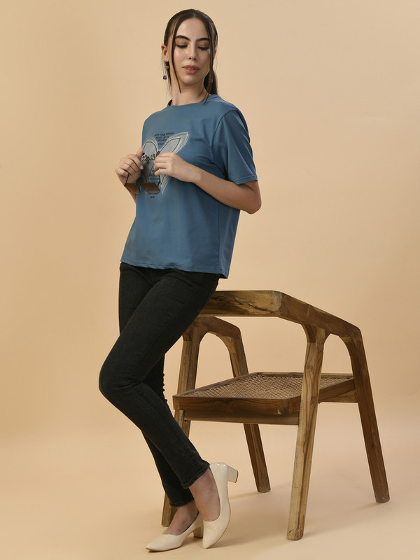 ALBION PREMIUM LADIES TEEL REGULAR T-SHIRT
