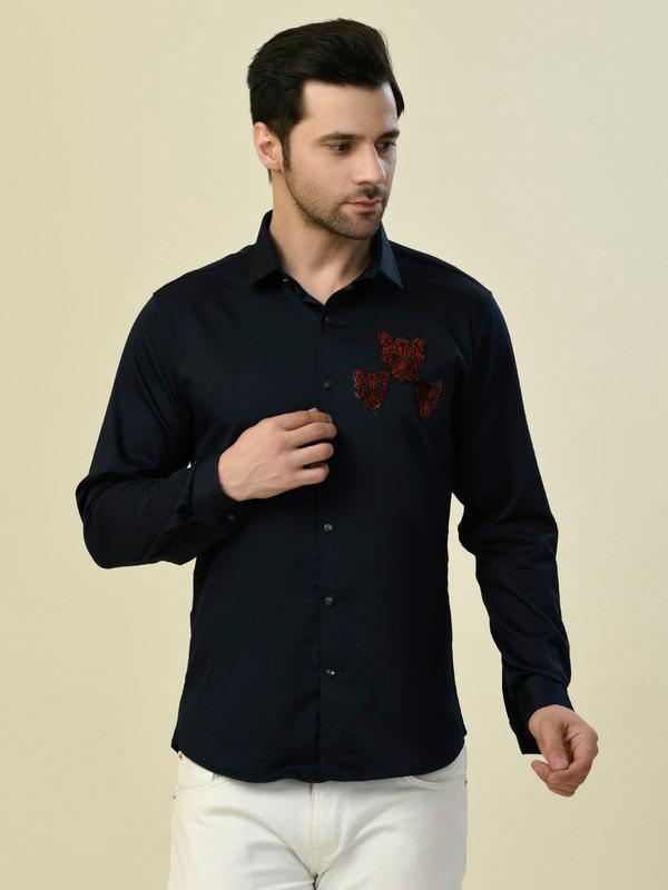 ALBION PREMIUM MANZON BLUE MENS SHIRT