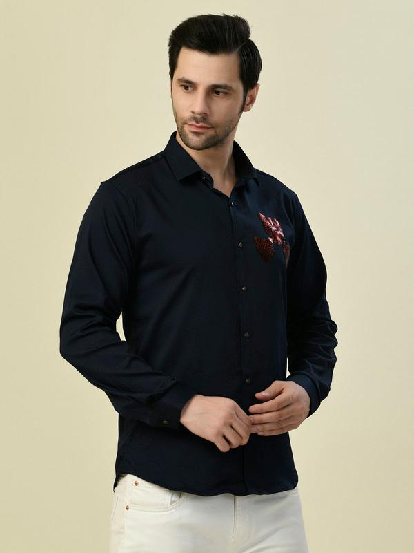 ALBION PREMIUM MANZON BLUE MENS SHIRT
