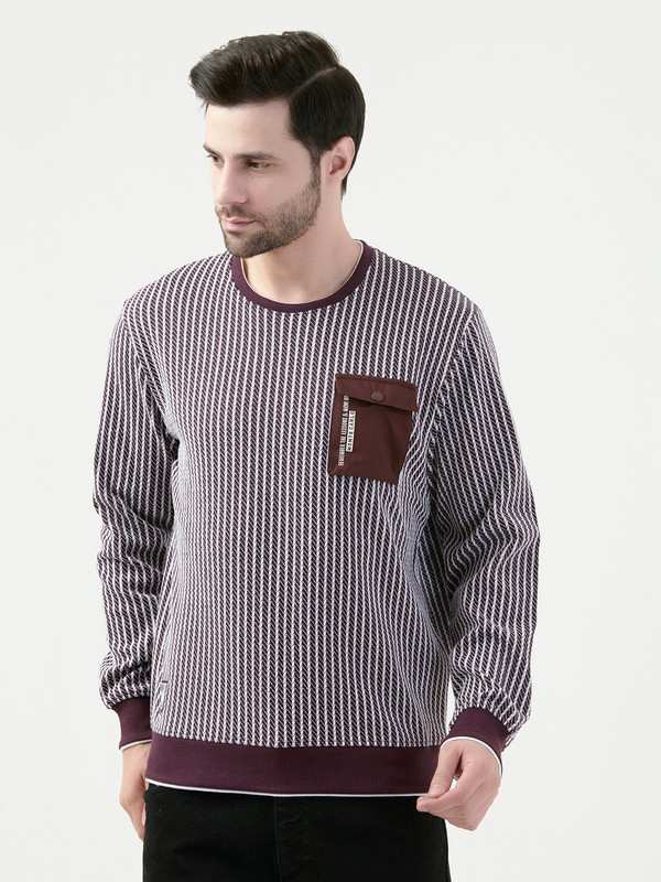 Albion Mens Wine Shirt Full Sleeve