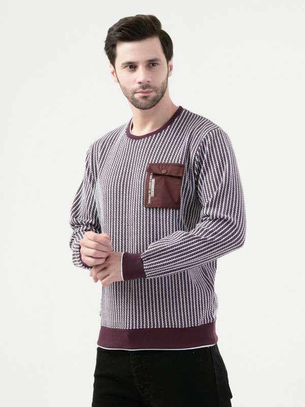 Albion Mens Wine Shirt Full Sleeve