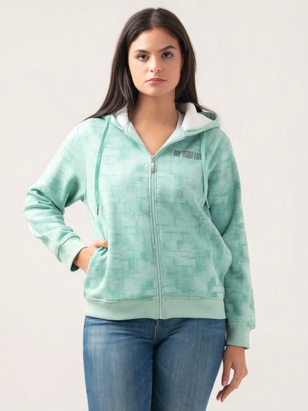Albion Women Winter Green Sweatshirt