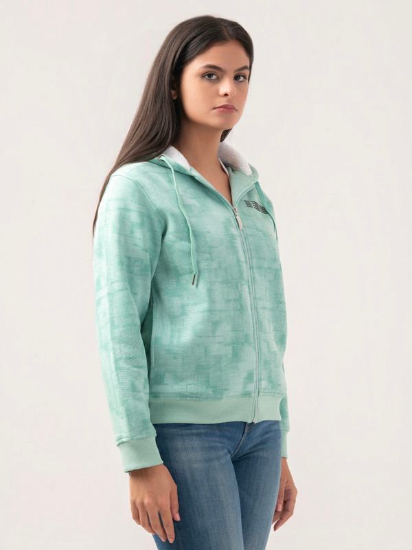Albion Women Winter Green Sweatshirt